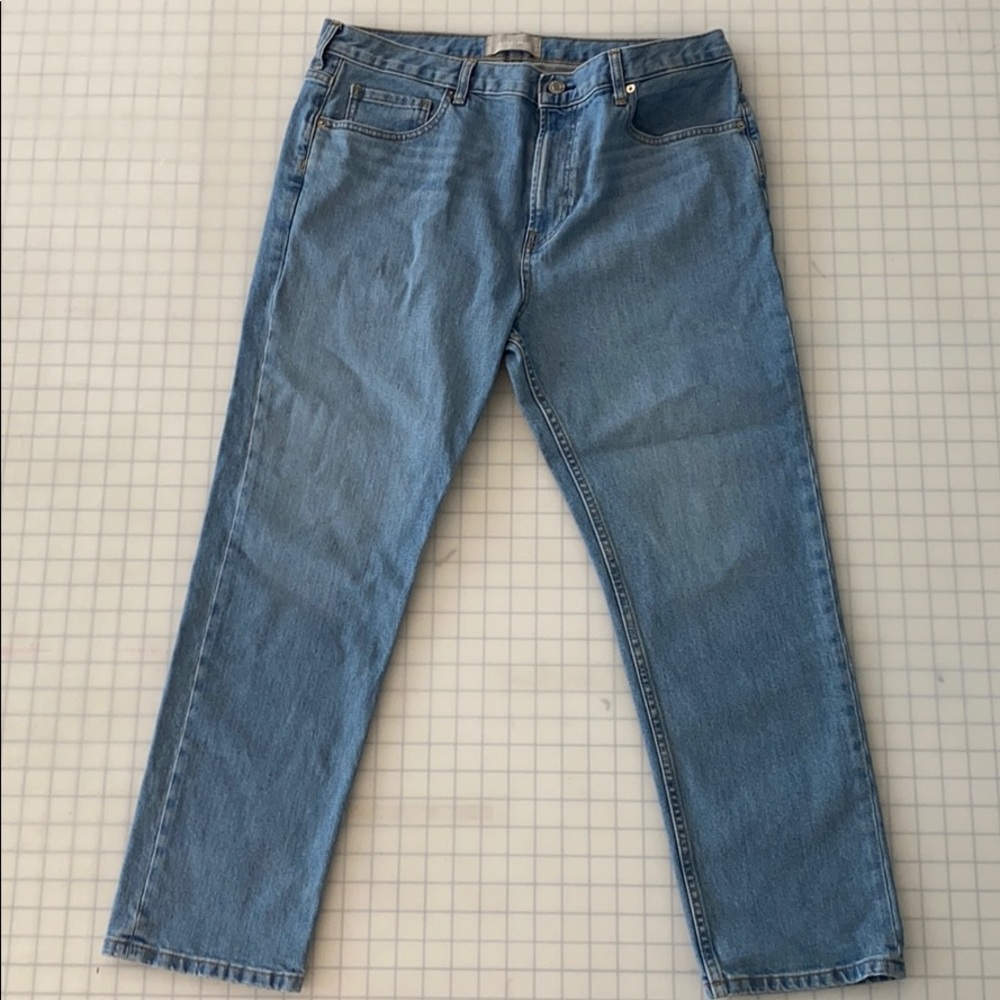 Everlane light blue boyfriend jeans